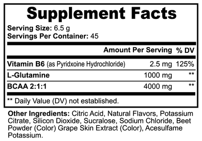 BCAA Booty Max Pre/Post Workout Drink (Fruit Punch or Honeydew/Watermelon)