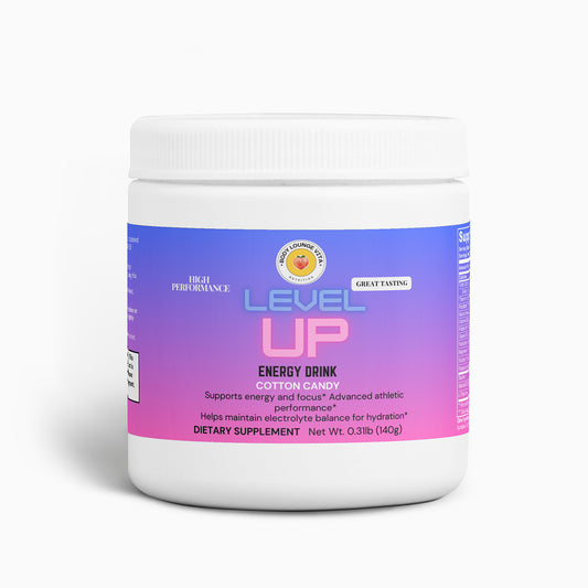 LEVEL UP Energy Drink Mix by Body Lounge Vita - COTTON CANDY